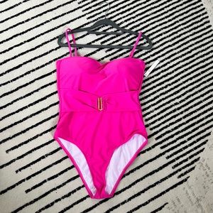 Brand New Size 12 Hot Pink One Piece Swimsuit!